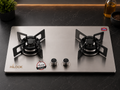 Double Burner Silver Color Stove