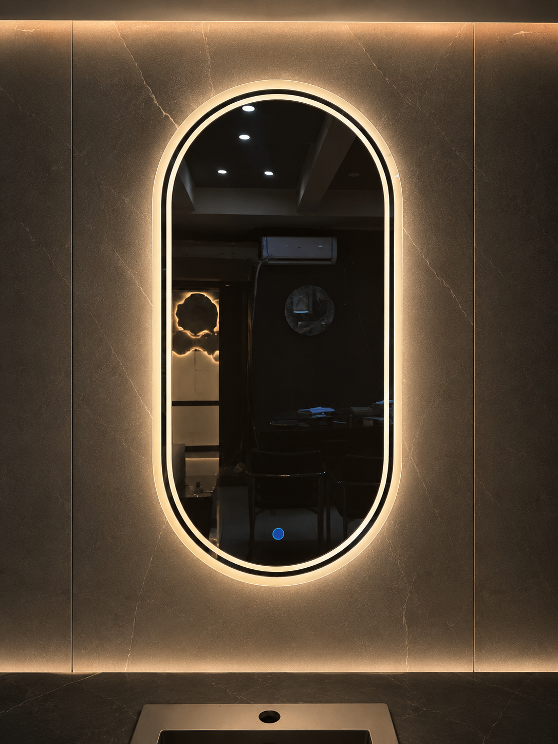Oval Shape Vanity LED Mirror
