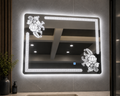Flower Art LED Mirror