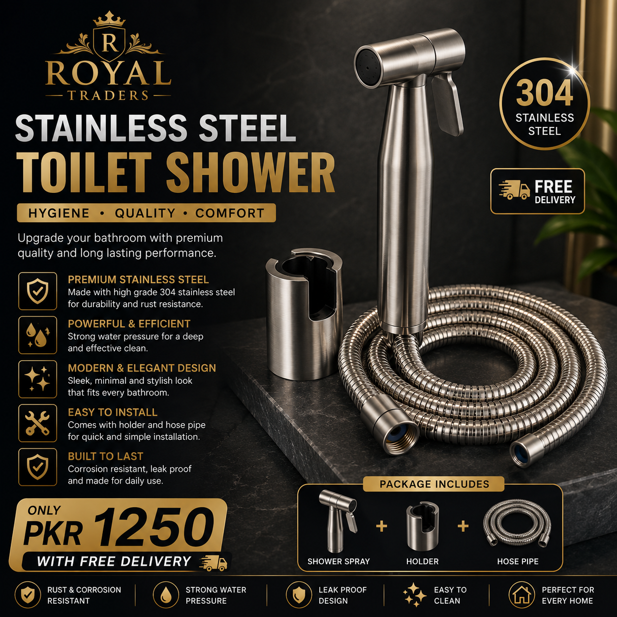 Stainless Steel Muslim Shower